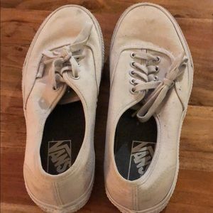Light Grey Lace Up Vans